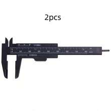 2pcs Portable 80mm Plastic Eyebrow Measuring Vernier Caliper Tattoo Micro Blade Caliper Permanent Makeup Measuring Tool - Multicolor - View 9