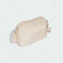 Tas Selempang Adidas Originals PREMIUM ESSENTIALS Warna Polos dengan Logo dan Resleting, Ukuran Reguler, Wanita, Putih - Krem - View 3