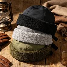Vintage Fashion Landlord Cap, Autumn/Winter Padded Warmth, European And American Hip Hop Street Style Brimless Hat - Flat Cap - View 6