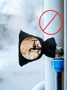 1/2pcs Outdoor Faucet Winter Pipe Protector,Waterproof And Frostproof. Reusable Protector Suitable For Garden Decor Outdoor, Home Faucet Protection Devices, Outdoor Gardening Accessories, And Gardening Tools.Garden Accessories,Christmas House Decor - A - View 7