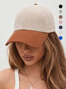 1pc Unisex Adjustable Baseball Cap, Classic Daily Wear Hat, Suitable For Outdoor Travel And Sports - Multicolor - View 1