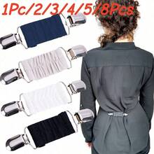 1/2/3/4/5/8pcs New Dress Strap Clip Set, Elastic Clothing Clips For Tightening Dresses, Cardigan Necklines, Shirts And Back Straps, Suitable For Women - Multicolor - View 1