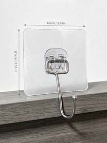 1-30 Heavy Duty Self-Adhesive Hooks, Suitable For Keys, Bathroom, Shower, Outdoor, Kitchen, Door, Home Decor, Utility Room - Multicolor - View 3