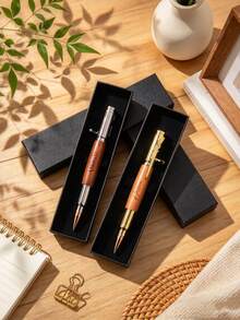 Custom Engraved Bullet Pen, Personalized Wooden Barrel Pen, New Police Officer Gift, Police Academy Graduation Gift, Military Gift - Multicolor - View 4