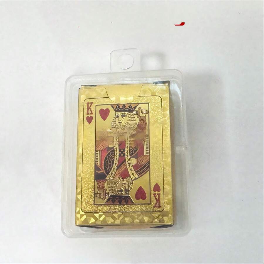 1pc Gold Playing Cards - Healing Style 026 New - Gift For Friends - Collectible Gift - Holiday Gift - Ideal Gift - Christmas Gift - Ideal Gift - Multicolor - View 1