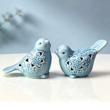 Bird Ornament Set (2pcs), Decorative Art Craft Collectibles, Suitable For Home, Office, Car And Coffee Table, Versatile Use, Washable, Ideal Gift For Friends And Family - A - View 4