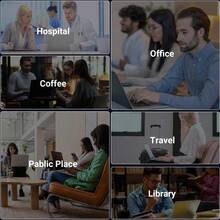 Magnetic Privacy Screen Protector For Surface Laptop 6/5/4/3/2/1-13.5 Inch,Matte Notebook Privacy Anti-Privacy Screen, Laptop Privacy Filter, Suitable For Public Places Such As Offices, Airports, Cafes, Etc - View 7