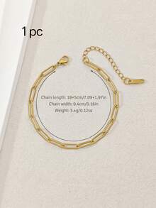 1/5/10pcs 304 Stainless Steel Adjustable Lobster Clasp Pendant Bracelet Set, Suitable For DIY Jewelry Making, Gold + Silver - Adjustable Bracelet - View 10