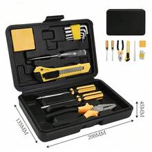 Kit De Ferramentas Com Maleta 11 Peças Alicate Chave Fenda Estilete - 11 Peças - Visão 8