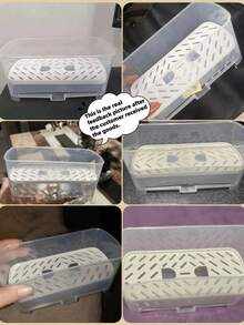 1pc Multifunctional Sink Drain Rack, Countertop Storage, Suitable For Sponge, Soap, Brush, Towel, Kitchen Sink Accessories, Dish Cloth Holder, Compact Design, Easy To Clean, Durable Plastic, Sponge Holder - Multicolor - View 2