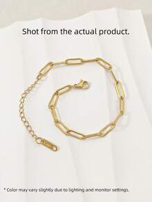 1/5/10pcs 304 Stainless Steel Adjustable Lobster Clasp Pendant Bracelet Set, Suitable For DIY Jewelry Making, Gold + Silver - Adjustable Bracelet - View 7
