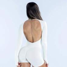 Women Unitards - Ivory - View 10