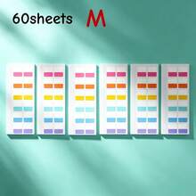 60/30/10 buah Label Indeks Tempel Cepat yang Dapat Ditulis, Label Perekat Fluorescent, Stiker Klasifikasi, Tab Perekat Mudah Sobek, Pengorganisasian Dokumen, Cocok Untuk Kantor, Pembatas Binder, Buku Catatan, Perencana, Perlengkapan Sekolah - Satu-Ukuran - View 10