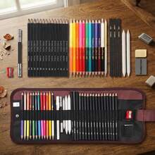 Drawing Art Pencils Set, 38-Piece Drawing Pencil Set With Metallic Pencils - 38-piece Sketch Pencil Set - View 1