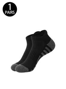 1/5/10/20 Pairs Men's Mesh Tab Short Socks, Striped Design, Simple Versatile, Comfortable Soft Casual Socks - Multicolor - View 10