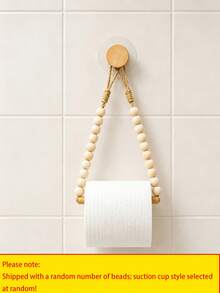 Creative Handmade Beaded Towel Rack, No-Drill Bathroom Towel And Toilet Paper Holder, Jute Rope Toilet Paper Holder, Creative No-Drill Rope Art Hanging Rack, Decorative Storage Rack Suitable For Homestays And Hotels - Multicolor - View 14