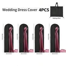 Multi-Type Clothing Dust Cover Bag, Fabric Coat Dust Cover Reusable Woven Material, With Transparent Window, Can Hang Clothes, Suitable For Home Storage, Home Decor, Space-Saving Organization, Bedroom Accessories - Multicolor - View 35