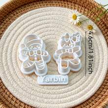 3pcs Gingerbread Man Shape Clay Cutters, Christmas Embossing Molds, DIY Handmade Earring Pendant Jewelry Craft Supplies - 3-pack - View 5