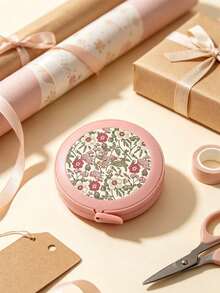 Dual Scale Comfortable Handmade Retractable Tape Measure, Mini Portable Soft Ruler, Home Body Measurement Tape, Suitable For Tailoring, Sewing, Office, Home Learning, Printed With Floral Pattern, Suitable For Sewing, Handmade DIY, Gift For Craft Enthusiasts - Multicolor - View 9