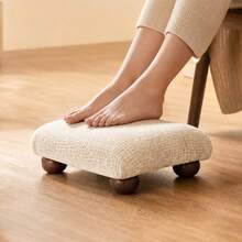 Modern Upholstered Bouclé Ottoman Footstool – Decorative & Functional Coffee Table & Entryway Bench For Living Room, Bedroom, Entryway - Multicolor - View 1