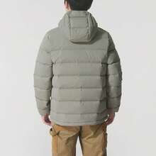 Adidas Helionic Insulated Outdoor Windproof Hooded Down Jacket Men's Grey - Grey - View 4