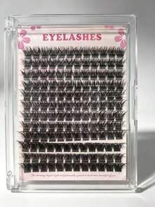 Sanishi Lashes 144 Clusters False Eyelashes, DIY Self-Grafting Eyelashes, C, D Curl Eyelash Curler Can DIY At Home, - C - View 6