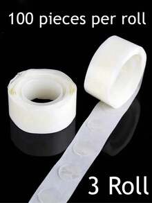 1/2/3/6 Rolls Double-Sided Transparent Balloon Glue Dots, Suitable For Wedding And Birthday Decorations - White - View 10