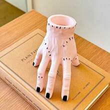 Hasbro Halloween Addams Family Severed Hand Wednesday Prank Prop Palm Severed Hand Ornament Pen Holder, Decorative Desktop Office Ornament, Perfect Gift For Halloween And Christmas - Multi-color - View 10