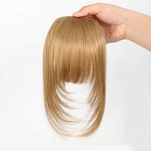 LYSW Fake Air Bangs With Sideburns, Fashion High Temperature Silk Hair Extensions, 2-Clip Double Sideburns Long Bangs Hair Piece For Women, Lightweight Invisible Hair Patch HA2841 - Multicolor - View 8