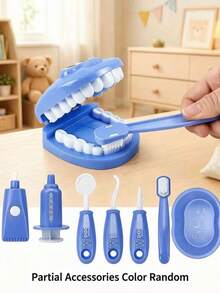 9 piezas Juego de Juguetes de Dentista Miniatura para Niños - Herramientas de Cuidado Oral Realistas, Estimulan la Imaginación, Eduentretenimiento; Modelo de Examen Dental, Fomentan la Interacción Padre-Hijo y el Juego de Roles, Juguete de Aprendizaje Adecuado para Niños y Niñas (Material de Plástico) - Multicolor - Ver 17