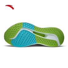 Anta Champion Running Shoes 5th Generation | Nitrogen 80 Shock Absorption Wear-Resistant Running Shoes For Men Long Distance Aerobic Jogging - Papyrus/Neon Green/Basic Black-4 - View 5