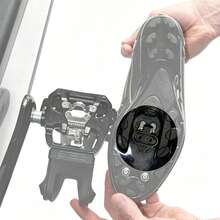2-Bolt MTB Bike Cleats Set, Stainless Steel SPD-Compatible Cycling Shoe Cleats With Complete Mounting Hardware, Bolts, Plates, Washers & Allen Key - Black - View 2