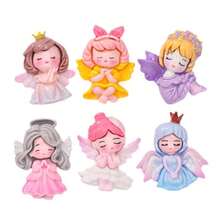 6/12pcs Cartoon Angel Princess Fridge Magnets, Cute Resin Refrigerator Magnets, Kitchen Decor, Home Decor, Valentine's Day Gift, Birthday Gift - Multi-color - View 10
