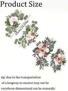 Artificial Flower Curtain - Artificial White Floral Ceremony Welcome Sign Flower Curtain Wedding Reception Ceremony Directional Sign Decoration (Gray Blue) Suitable For Wedding Ceremony, Birthday, Graduation Ceremony - White - View 12