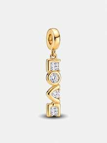 1pc Fashion High-End "I Love God" Pendant, Suitable For Bracelets, Necklaces, DIY Women's Jewelry, Exquisite Jewelry For Girls - Gold - View 16