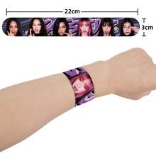 Hasbro Katseye International Girl Group Slap Bracelet Kpop PVC Party Gift Decoration - Multiple Styles - View 4