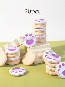 10pcs/20pcs Dual-Use Makeup Sponges, Multi-Color Latex-Free Reusable Washable Soft Flawless Makeup Applicator Suitable For Powder, Liquid, Makeup Design Makeup Sponge Travel Essential - Multicolor - View 2