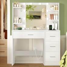Vanities & Vanity Benches - Black - View 1