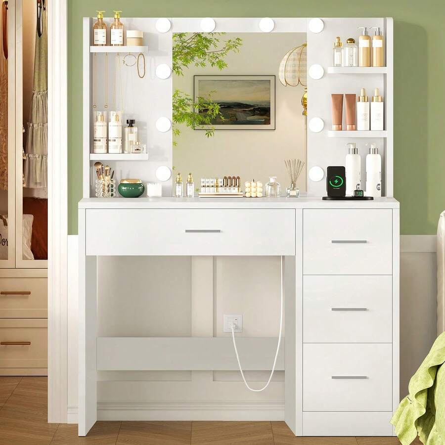 Vanities & Vanity Benches - Black - View 1