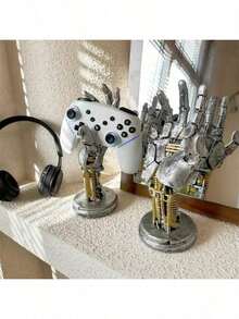 1pc Cyberpunk Mechanical Hand Game Controller Holder Headphone Stand Desktop Ornament Room Storage Organizer - Birthday Gift - Perfect Gift - Holiday Gift - Multicolor - View 4