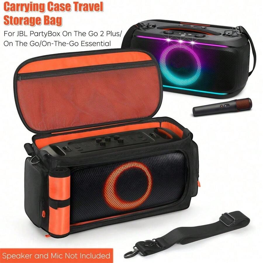 Carrying Case For PartyBox On The Go 2 Plus / On-The-Go Essential Party Speakers,Travel Storage Bag Fits For Boombox 4 / 3 Protable Speakers (Case Only) - one-size - View 1