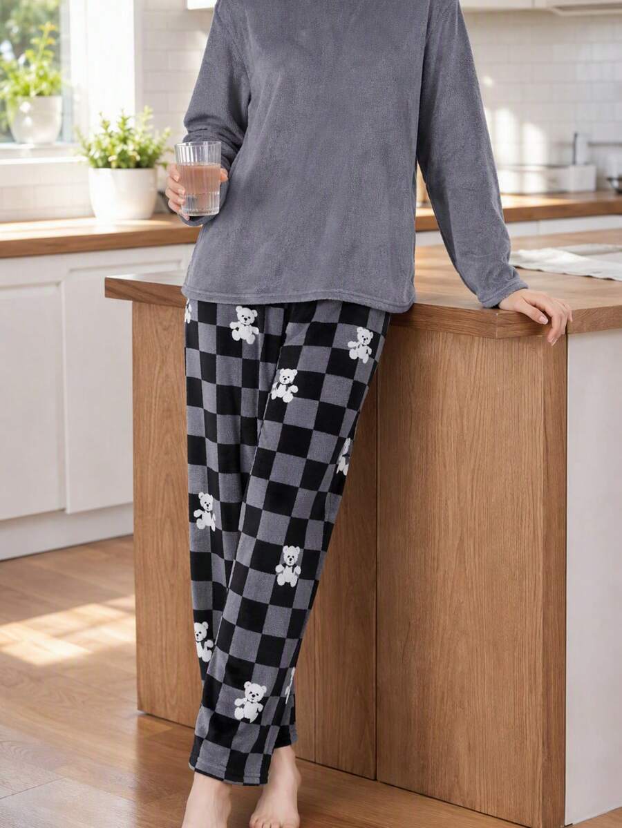 Women Pajama Sets - Grey - View 1