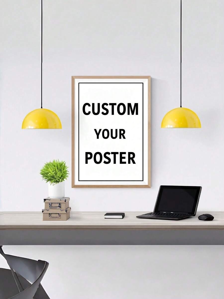 1pc Customized Photo Poster, Suitable For Wedding, Party, Family And Other Personalized Printing, High-Quality Photo Paper, Photo Cloth And Adhesive Material, Ideal Gift For Him, Her, Boyfriend, Girlfriend, Family, Friends, Suitable For Birthday, Wedding - Multicolor - View 1