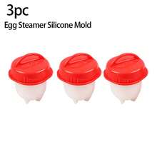 1pc/3pcs/6pcs/9pcs Mini Egg Boiler Cup, Non-Stick Egg Steaming Cup, Kitchen Breakfast Cooking Tool, Can Make Shell-Less Hard-Boiled Eggs - Multicolor - View 11