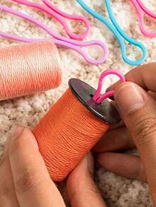 Plastic Sewing Bobbin, 2518P Multi-Function Universal Sewing Machine Bobbin, Bobbin Case, Classic Vintage Sewing Machine Accessory, Stable Thread Storage, Ideal Gift For Sewing Enthusiasts, Suitable For Mother's Day, Birthday, Christmas And Holiday Crafts - Multicolor - View 3