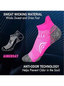 20 Pairs Women's Sports Socks, Running Fitness Compression Short Socks, Comfortable Cuffed Ankle Socks [Note: Quantity Calculated By Piece] - Multicolor - View 4