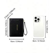 Dompet Pendek Wanita Modis dengan Resleting, Tempat Kartu, Dompet Koin, Tempat Kartu Identitas, Dompet Wanita - MultiWarna - View 6