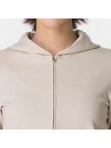 Nike Women's AS W NK CHILL KNIT LS FZ TOP Sports Running Training Hooded Knit Cardigan IM8380-236 - White/Off-white - View 3