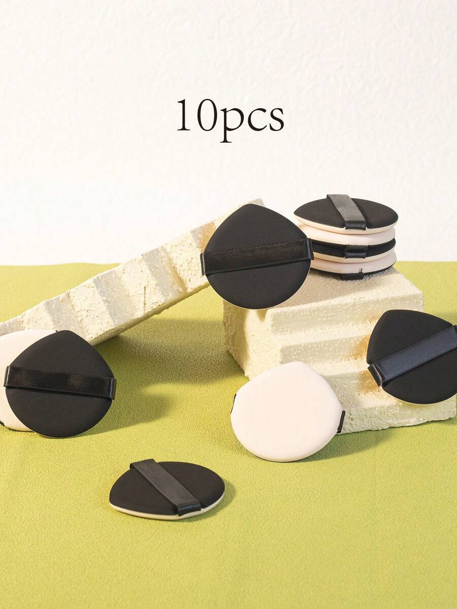 10pcs/20pcs Dual-Use Makeup Sponges, Multi-Color Latex-Free Reusable Washable , Soft Flawless Makeup Applicators For Powder, Liquid, Makeup Design, Travel Essential - Multicolor - View 1