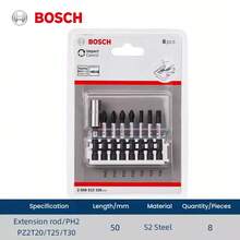 BOSCH Magnetic Anti-Slip Positioning Screwdriver Drill Bits,Adjustable Screw Depth Screwdriver Bit,Magnetic Screwdriver Bit, Screw Tool,1/4" Hex Shank -For Hardwood Flooring, Ceiling, Drywall Installation - A - View 3